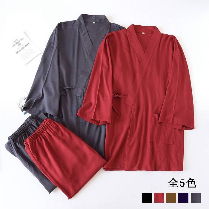 【商品番号】pjyama052107【素 材】リボンコットン【カラー】グレー ネイビー レッド ブラック コーヒー【サイズ】Ｍ Ｌ XL【ATTENTION】&star;計測箇所により、若干の